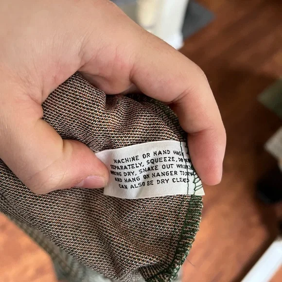 Vintage 1970s Michael Gray Ltd Houndstooth Patch Pocket Jacket Made in USA Disco - Picture 5 of 6